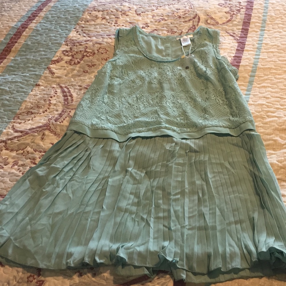 NWT Esley mint green sheer blouse